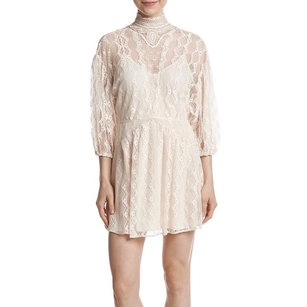 Free People Bittersweet Lace Mini Dress